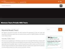 Tablet Screenshot of nomadictribestours.com